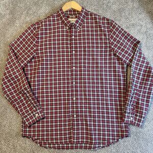 Denim & Supply Ralph Lauren Plaid Regular Fit Shirt Mens Red Black Size XL